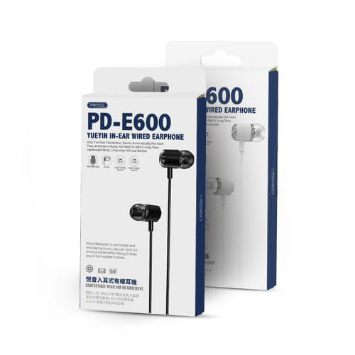 Proda PD-E600 YUEYIN 3.5mm In-Ear Headphone with Microphone