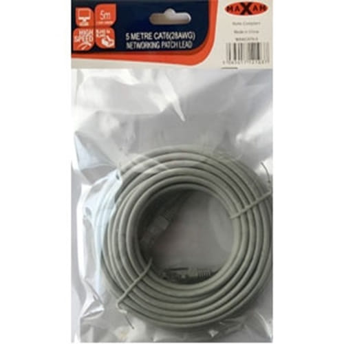Maxam CAT6 RJ45 5M Moulded Network Ethernet LAN Patch Cable