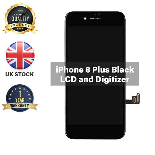 Generic LCD Display for iPhone 8 Plus Black with Touch Screen Digitizer