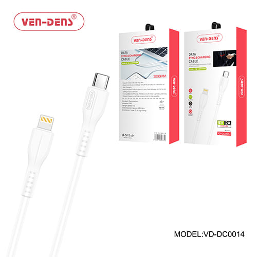 Ven-Dens VD-DC0014 2M High-Speed Sync & Fast-Charging Type-C to 8-Pin iPhone Cable