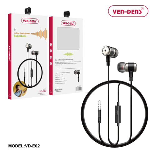 Ven-Dens Superbass In-Ear Wired Headphones VD-EAR004
