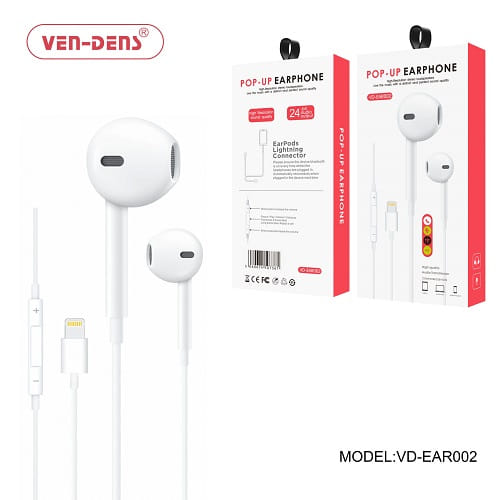 Ven-Dens VD-EAR002 Pop-Up Earphone For iPhone