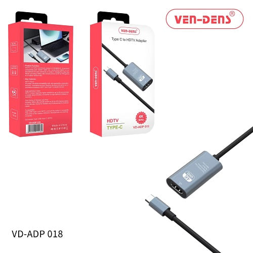 4K Ultra HD Type-C to HDTV Adapter by Ven-Dens VD-ADP018