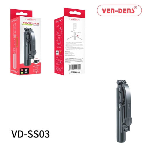 Ven-Dens ProTripod VD-SS03 Ultra-Light Wireless Selfie Stick & Tripod Combo