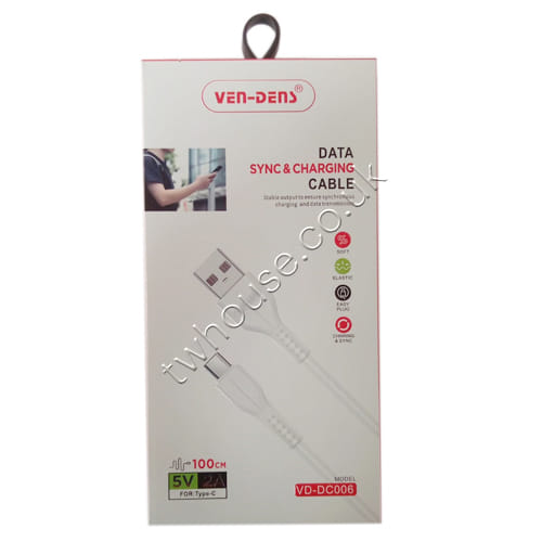 Ven-Dens VD-DC006 Type-C to USB-A 2A 1 Metre Cable