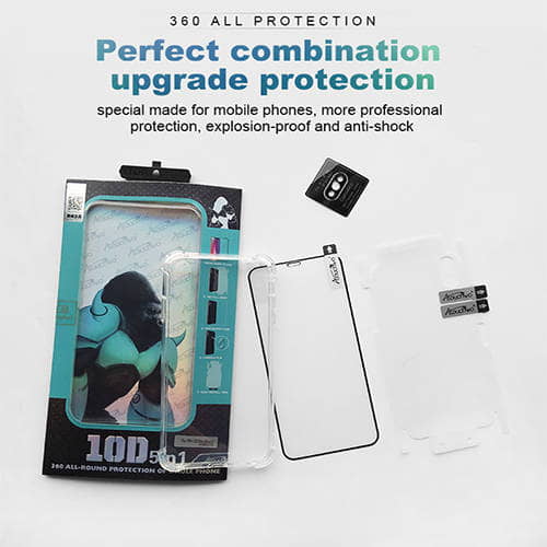 Atouchbo 10D 5 in 1 360 All-Round Protection Case for iPhone 6 Plus