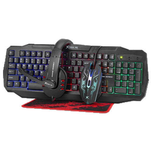 XTRIKE ME 4 in 1 Gaming Keyboard Mouse 4D Headset and Mousepad CM-406 Kit