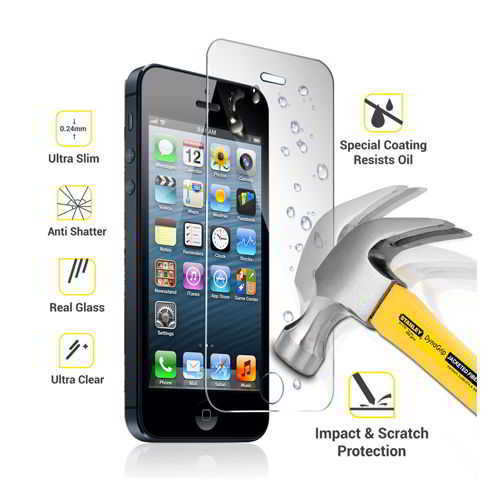 Tempered Glass Screen Protector for iPhone 5/5S/5SE