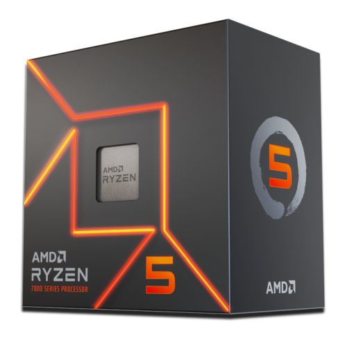 AMD Ryzen 5 7600 Zen4 6-Core Processor 5.1GHz Boost, Radeon Graphics, PCIe 5.0, WiFi 6E