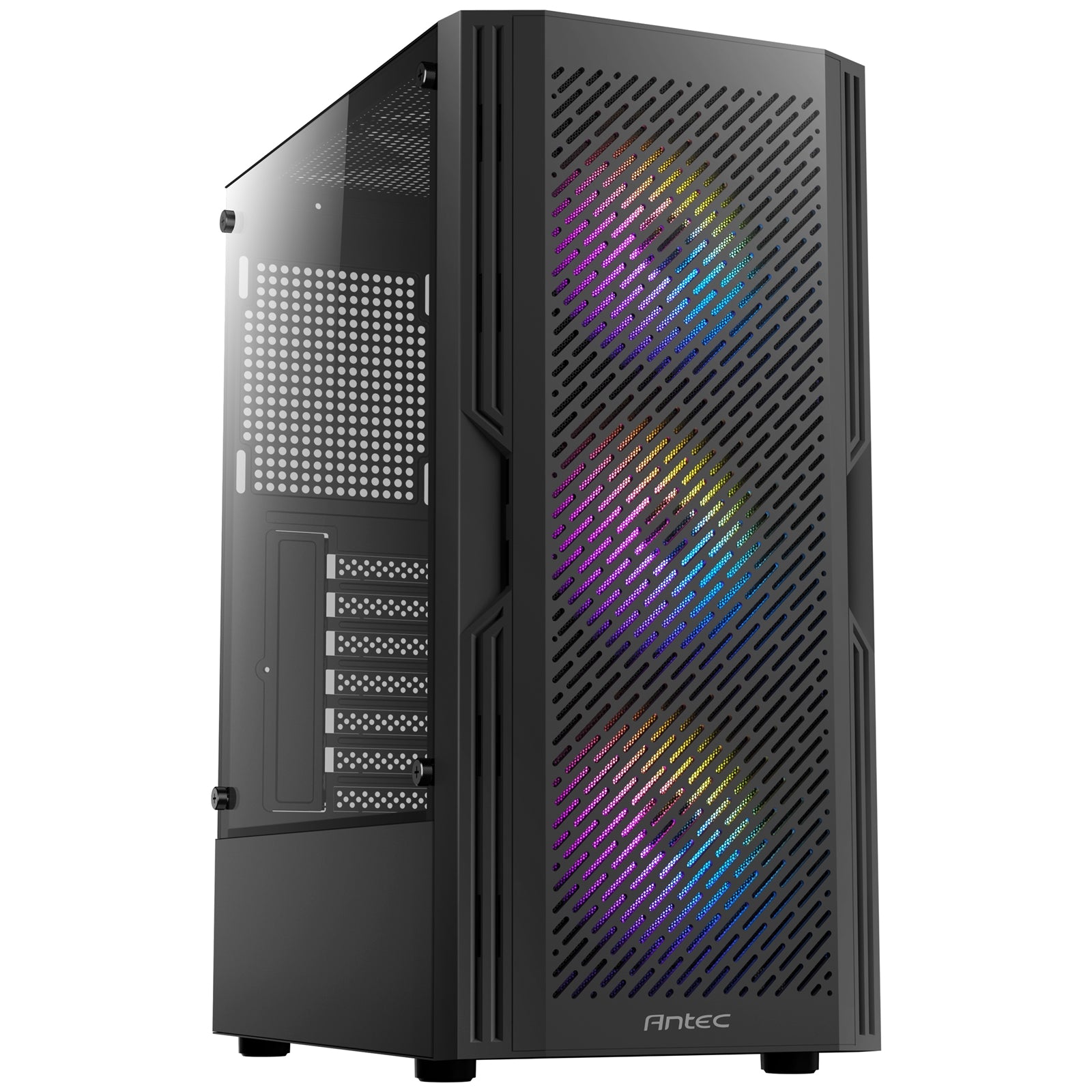 ANTEC AX20 Black Mid-Tower Case with High Airflow Design and RGB Fans