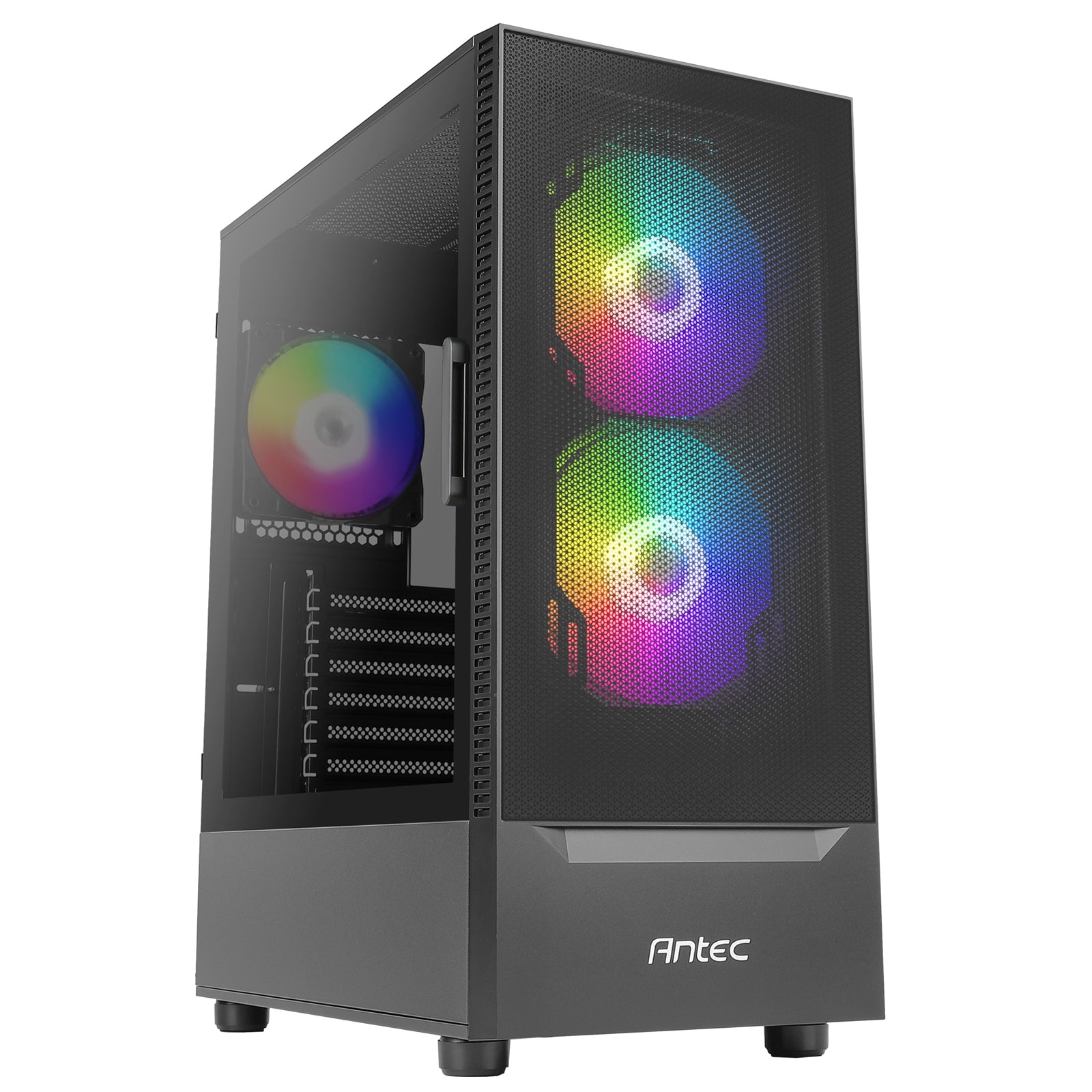 Antec NX410 ATX Mid-Tower Gaming Case with ARGB Fans and Tempered Glass
