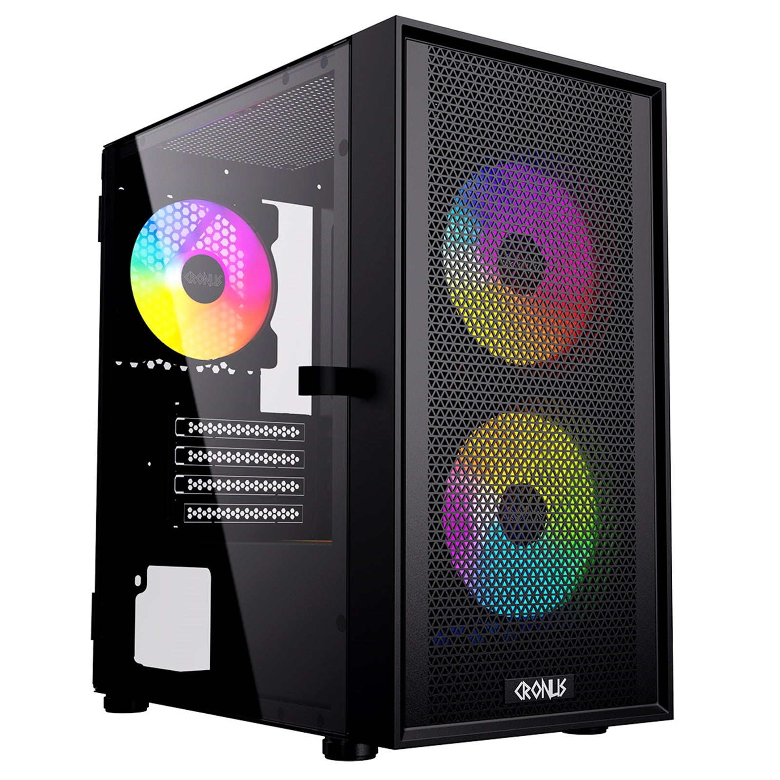 CRONUS Theia Airflow Gaming Case Optimal Cooling Micro Tower with ARGB LED Fans