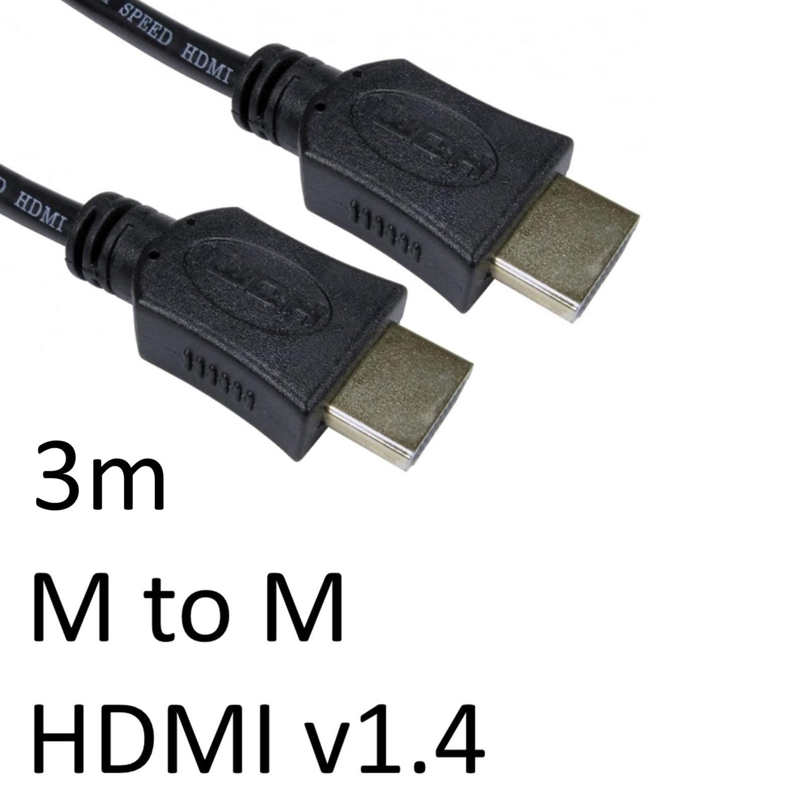 HDMI 1.4 (M) to HDMI 1.4 (M) 3 Metre OEM Display Cable Black