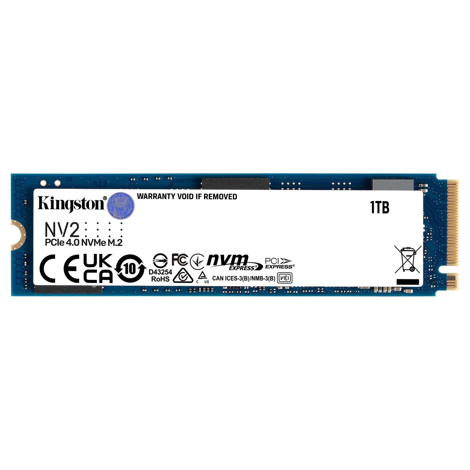 Kingston 1TB NV2 M.2 NVMe SSD - High-Speed, Compact, Low-Power