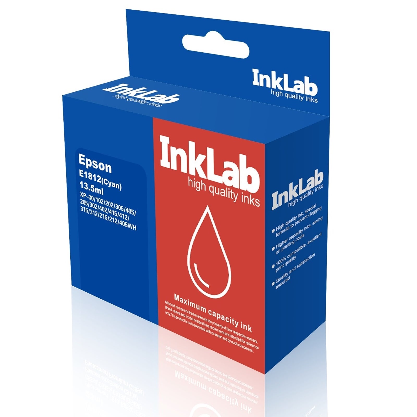 InkLab 1812 Epson Compatible Replacement Ink Cyan