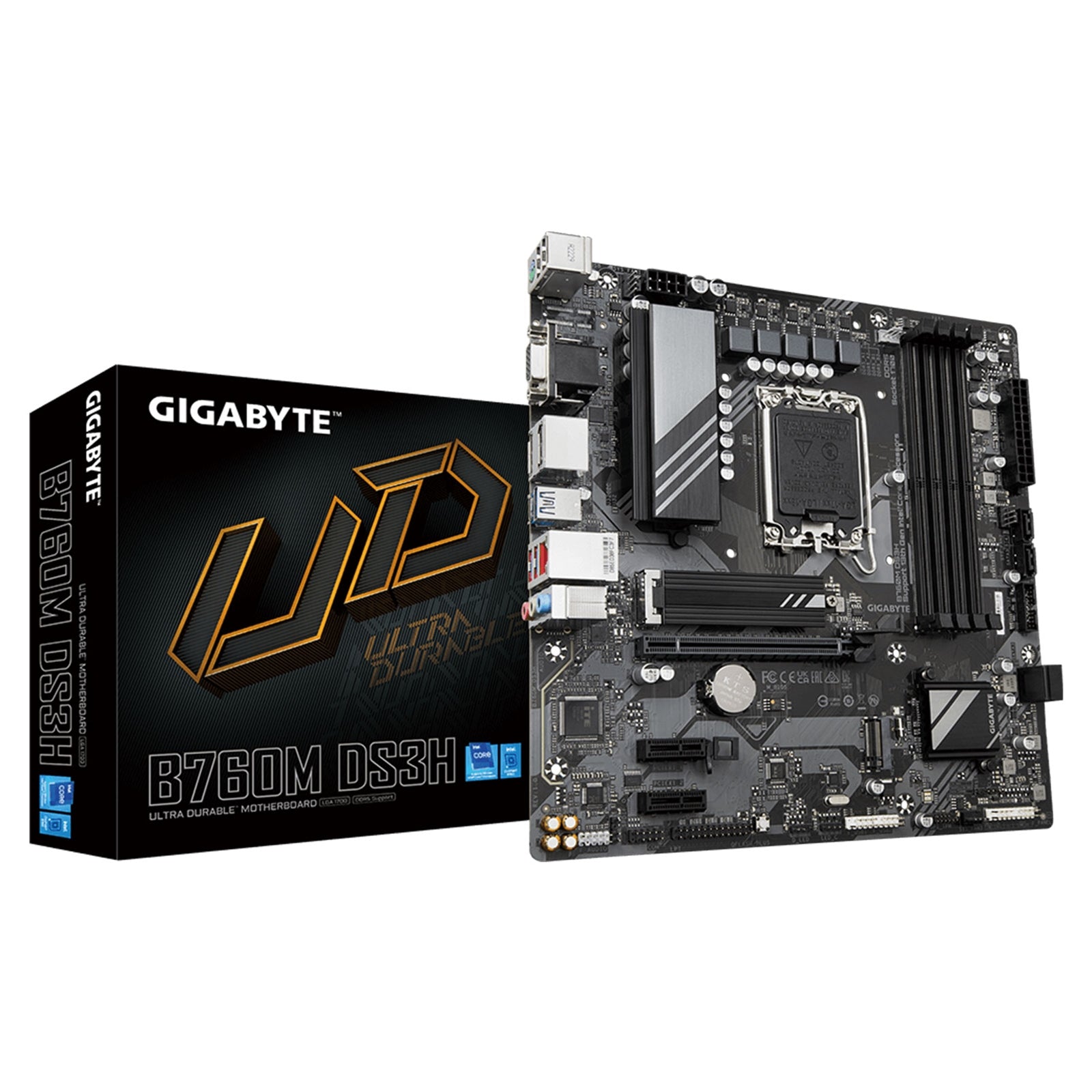 Gigabyte B760M DS3H - 12th/13th Gen Intel Socket 1700 DDR5 Motherboard
