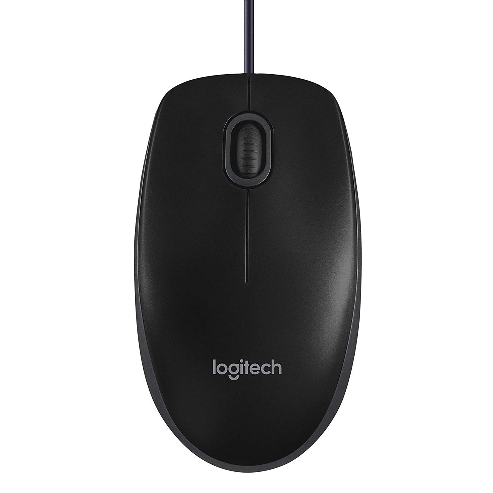 Logitech B100 Wired Optical Mouse High Precision Ambidextrous Design Black