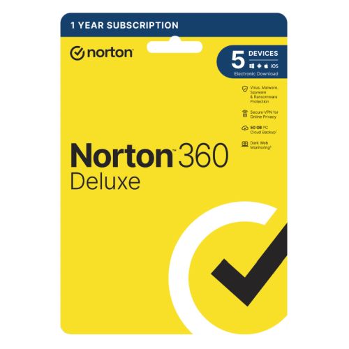 Norton 360 Deluxe 2022 Antivirus Software for 5 Devices