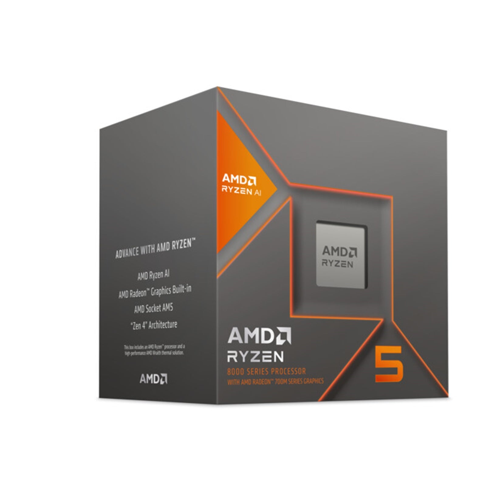 AMD Ryzen 5 8600G 6-Core Processor 5.0GHz Boost, Radeon 760M Graphics, Zen 4 Architecture