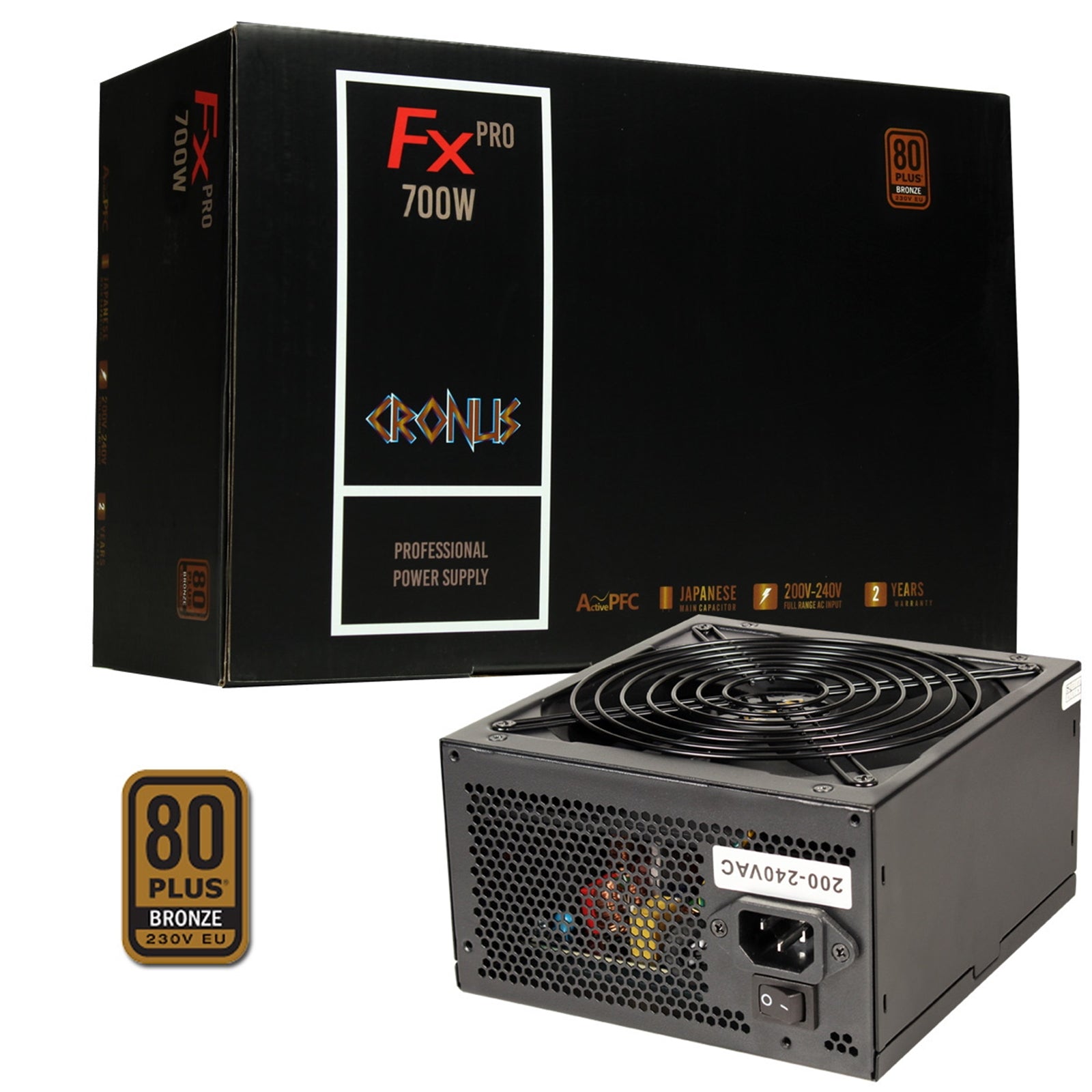 CRONUS FX Pro 700W Power Supply Supreme Gaming Performance with Silent Cooling
