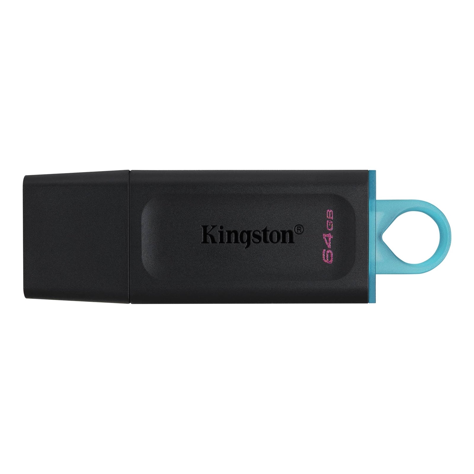 Kingston Exodia 64GB High-Speed USB 3.2 Flash Drive - Black/Cyan
