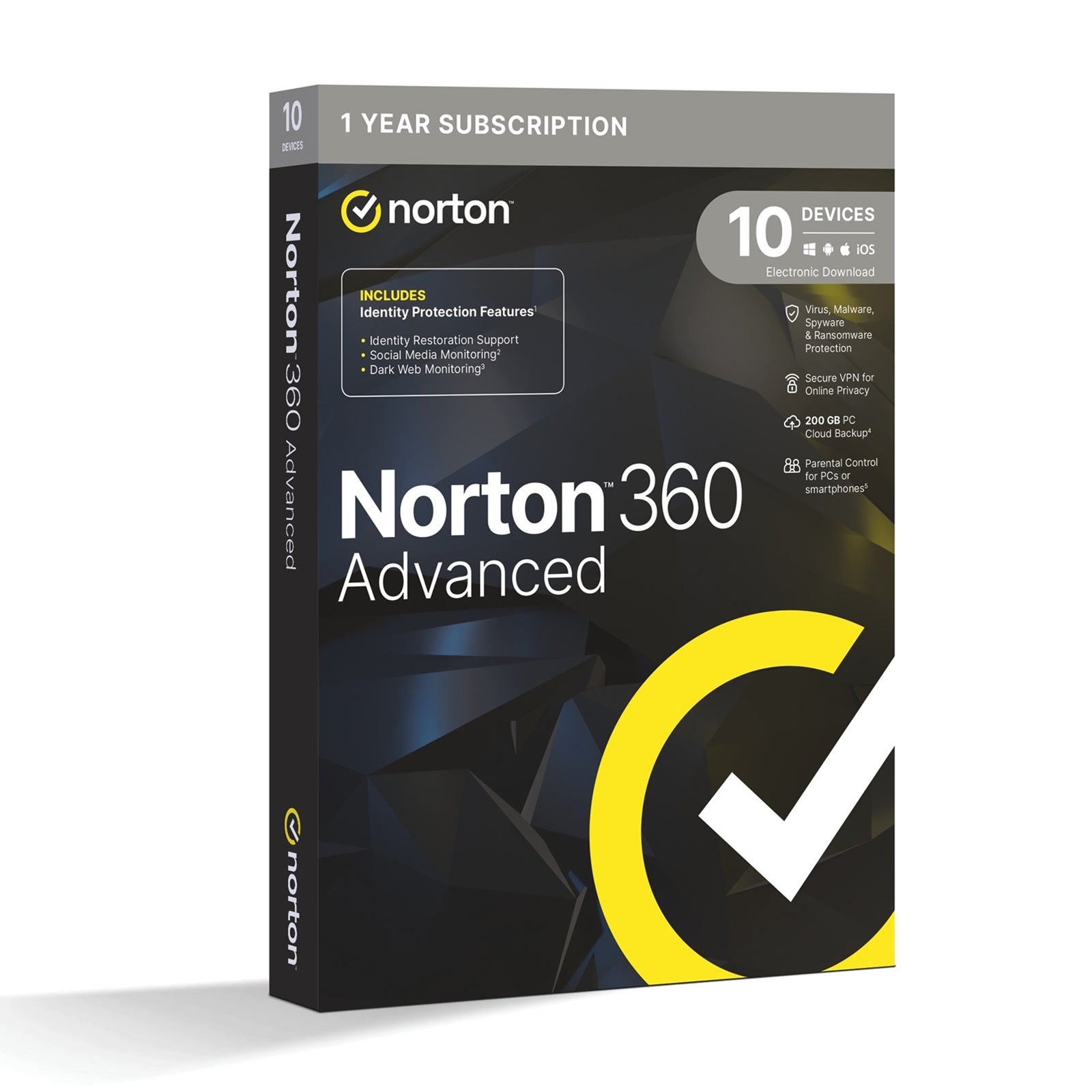 Norton 360 Advanced Multi-Device Antivirus & Privacy Suite 1 Year