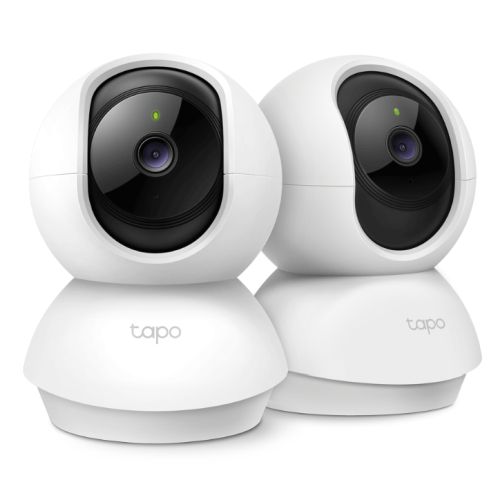 TP-LINK TAPO C210P2 3MP HD Pan/Tilt Wi-Fi Home Security Camera Duo with Night Vision and Motion Alerts